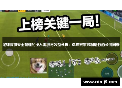 足球赛事安全管理的投入需求与效益分析：保障赛事顺利进行的关键因素